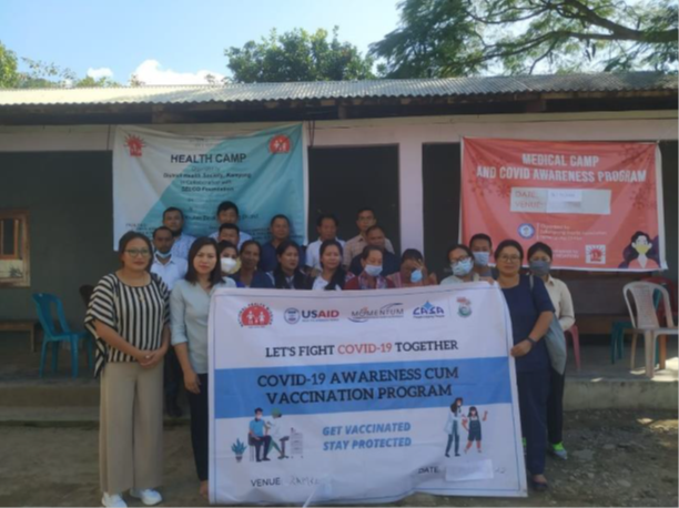 Photo for COVID Vaccination sessions conducted at Tamenglong and Kamjong in partnerships with Zeliangrong Baptist Association and Health department by CASA.